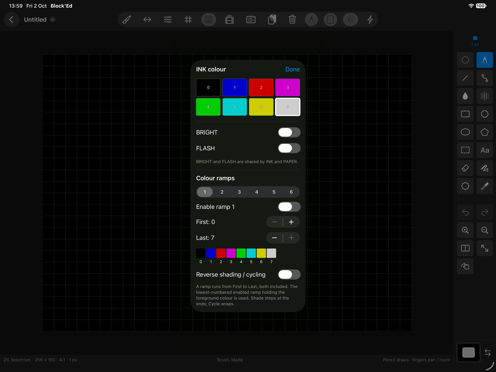 colours ink picker