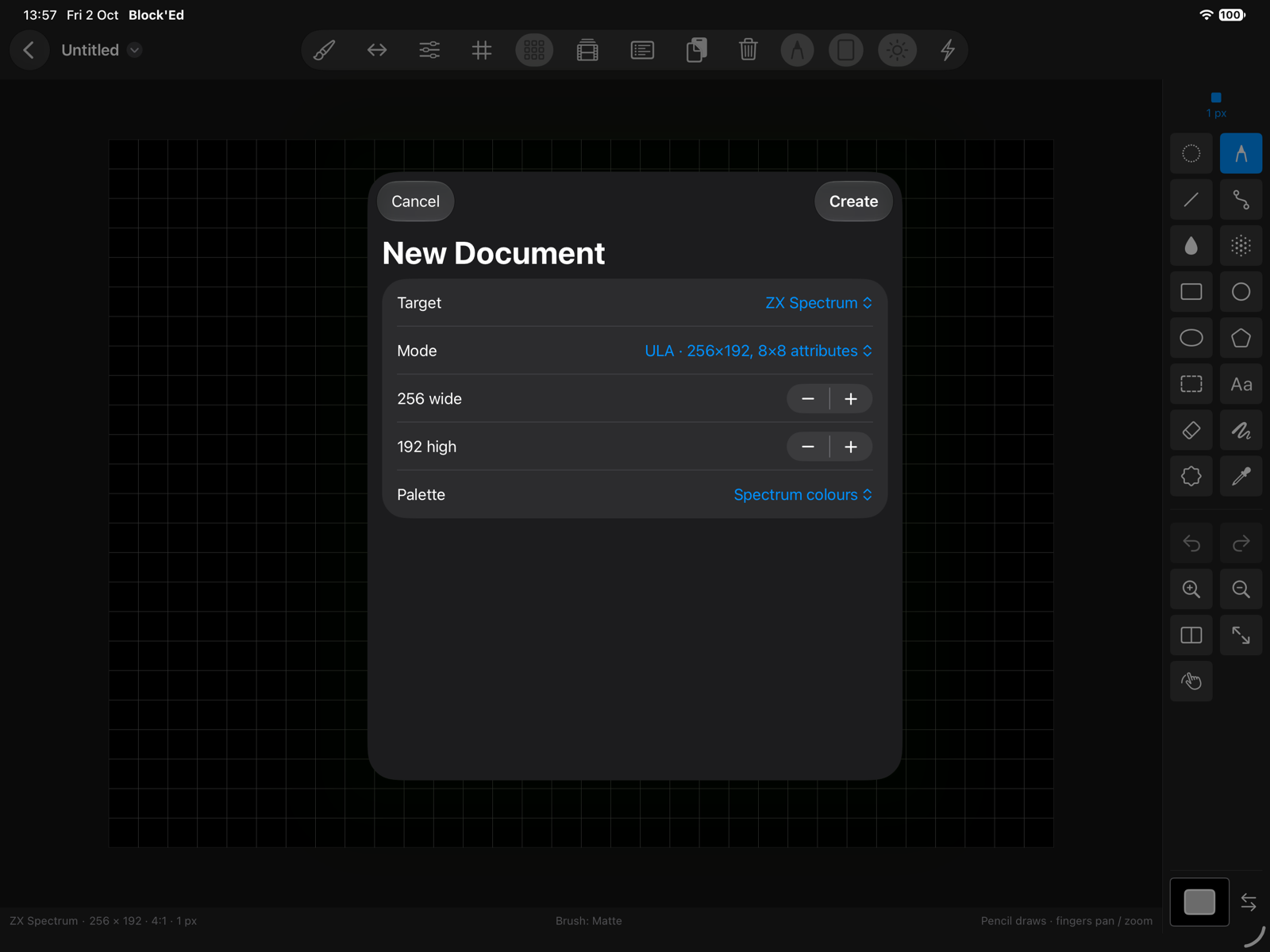 getting started new document